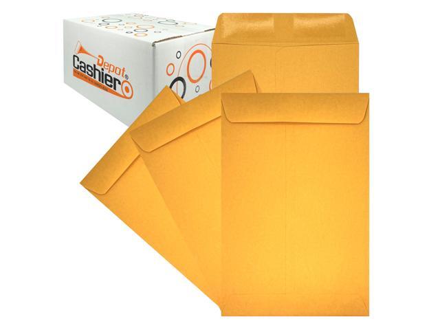 2500 Cashier Depot - 6' x 9' Catalog Envelopes Open End Sturdy 24lb Kraft Gum Flap Closure Professional Mailing & Document Storage, 2500 Count