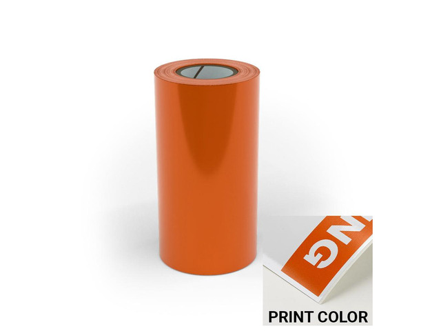 LTPX Standard Print Ribbon, Thermal Transfer Ribbon for Pro X Industrial Label Printer, Smudge & Scratch Resistant Ribbon - Orange, 4in x 984ft