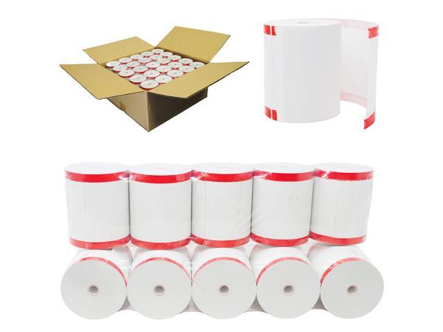 (100 Rolls - Coreless) 3 1/8 x 230 (48 GSM Paper Thickness) BPA Free Premium A Grade POS Thermal Receipt Printer Paper