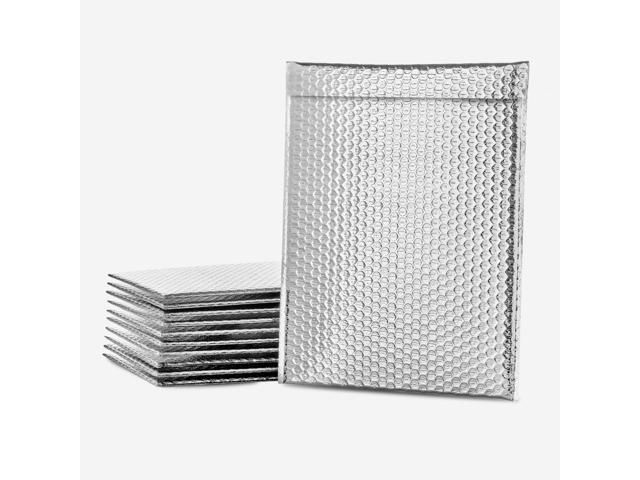 100pcs Thermal Insulated Bubble Mailers 8x11 in Self sealing thermal insulated envelopes made of reflective metallized bubble for cold shipping....