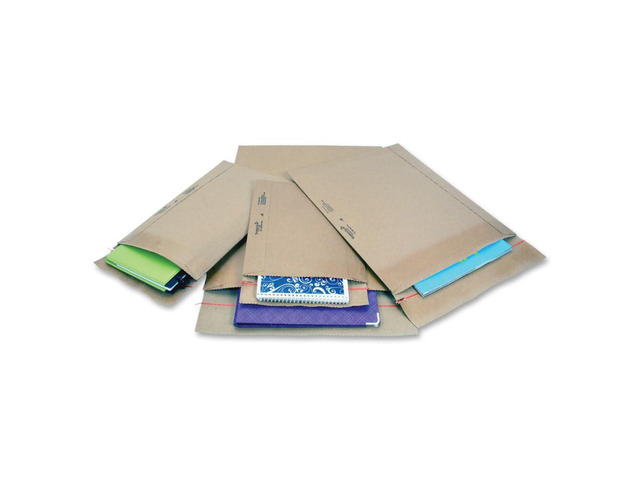 Jiffy Rigi Bag Shipping Rigid Mailers, Case of 200, Recycled Bend Free Puncture Proof Fiberboard Mailing Envelope, #4-9.5' x 14.5', Kraft