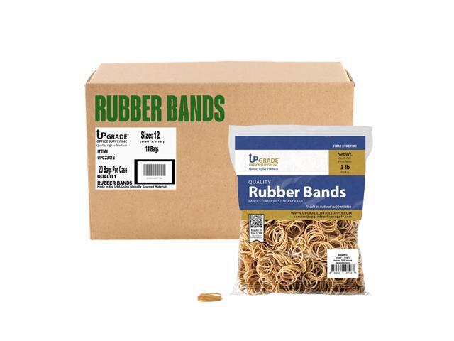 Upgrade Office Supply Rubber Bands, Size 12, 20 Pack Case, USA