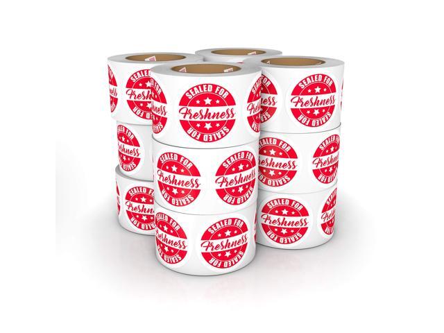 Food Delivery Tamper Evident Sealed for Freshness Labels - 500 Adhesive Stickers for Safe Food delivery (Circles 12 Pack)