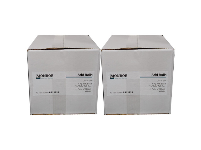 (96) Top of the Line Systems for Business Single-Ply Bond Paper Rolls, 20lb