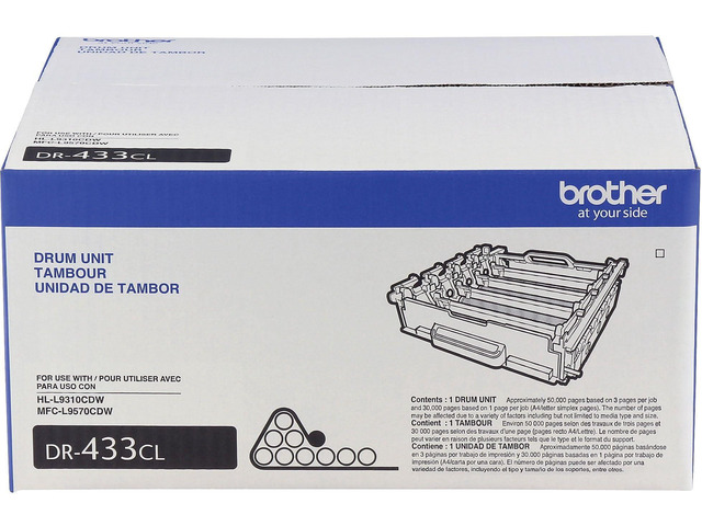 DR433CL Drum Unit in Retail Packaging, 1 Count