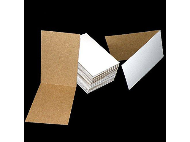 1125 Cardboard Sleeves Folded Flat Vending 3' x 4.5' Sports Card Folders Mail Shipping Stiffeners Insert EMPTY Stickers and Tattoos