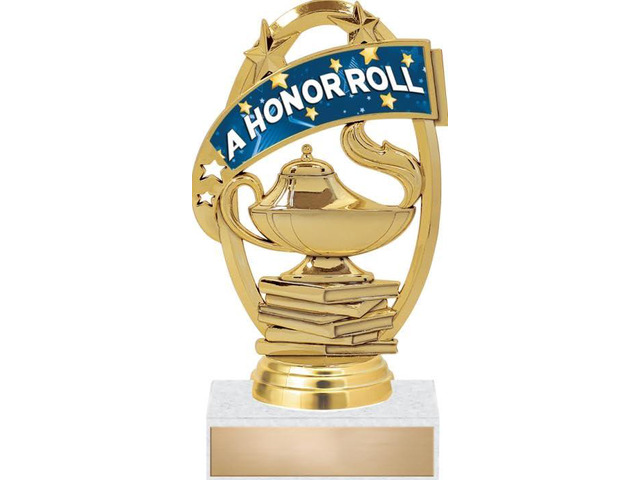 Honor Roll Trophies - 5' A Honor Roll Student Scholastic Trophy Prime