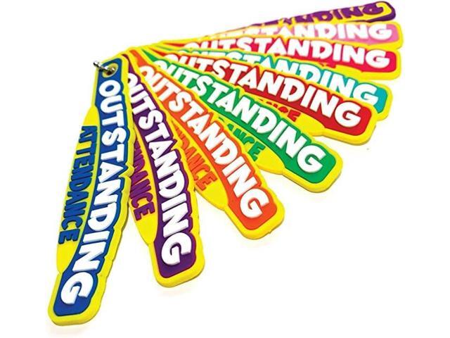 Brag Sticks Outstanding Attendance Value Pack: Wearable Incentives to Increase Student Attendance 225 Sticks (25 Sticks for Each Design)