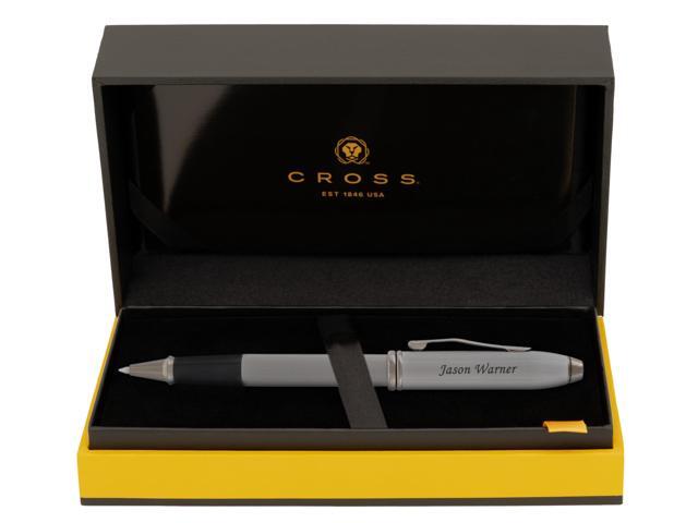 Cross Townsend Rollerball Pen, Slate Gray with Chrome Trim, Custom Engraved Retirement, Board Recognition, Judicial Appointment, or Executive Gift