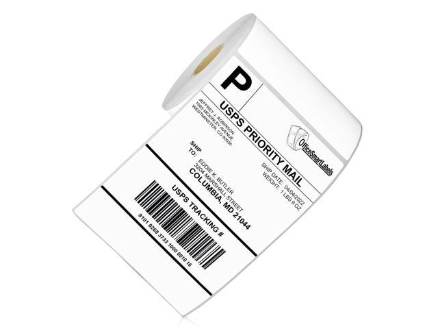 4' x 6' Removable Direct Thermal Labels - Compatible with Rollo & Zebra Desktop Printers and More 1 Core; Perforated, Water & Oil Resistant (10...