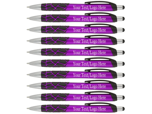 Personalized Stylus Pens with Your Custom Logo or Text-200 Pack Bulk-for Businesses, Parties, and Events, 2 in 1 Capacitive Stylus & Ballpoint Pen...