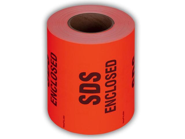 3' X 5' SDS Enclosed Shipping Label Stickers for Shipping and Packing - 500 Permanent Adhesive Labels Per Roll (10 Pack)