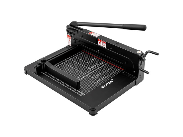 Heavy Duty Guillotine Paper Cutter A4 12' Guillotine Paper Cutter 400 Sheet Capacity Solid Steel Construction with Double Safety Protection Perfect...