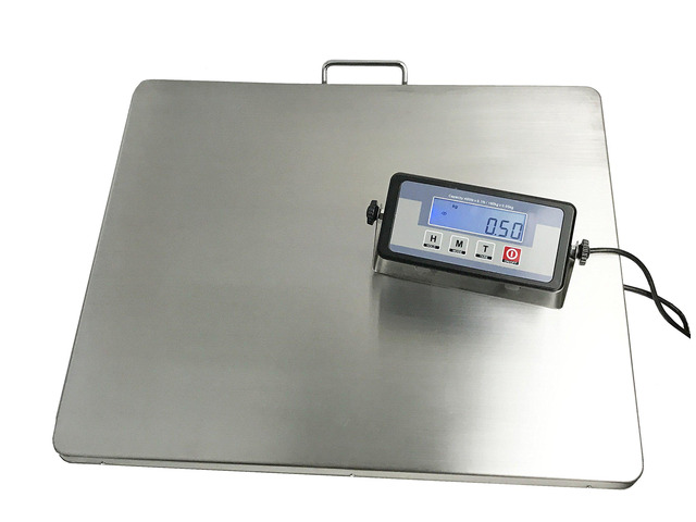 Angel USA Extra Large Platform 22 inches x 18 inches Stainless Steel 400lb Heavy Duty Digital Postal Shipping Scale, Powered by Batteries or AC...