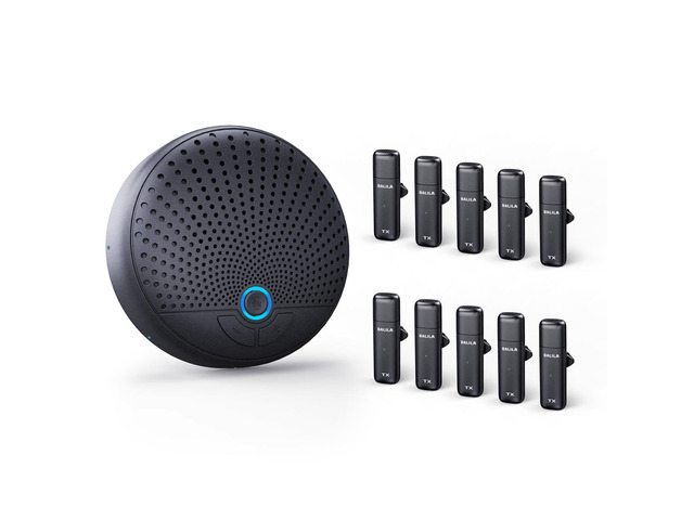 Conference Speaker and Microphone, 10 AI Mics 360° Voice Pick Up & Noise Reduction, USB Speakerphone for 10-15 People Conference Room, Compatible...