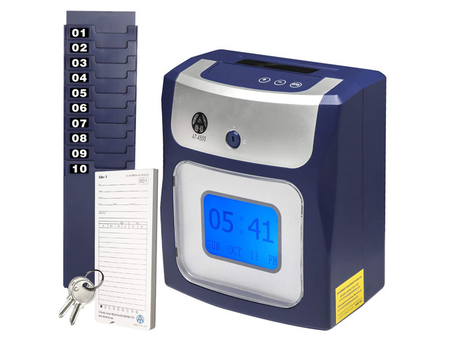 Calculating AT-4500 Sets up in Minutes - totals Regular and Overtime Hours Worked