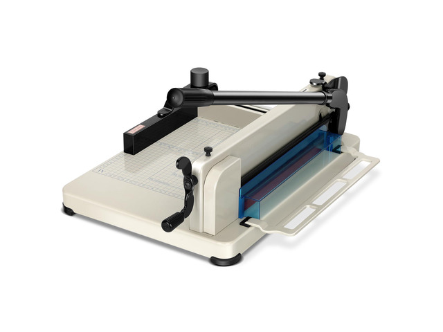 12 Inch Guillotine Paper Cutter Heavy Duty,Paper Cutter Heavy Duty for A4 Paper, 400 Sheet Capacity,White Paper Cutter Heavy Duty for Office Home...