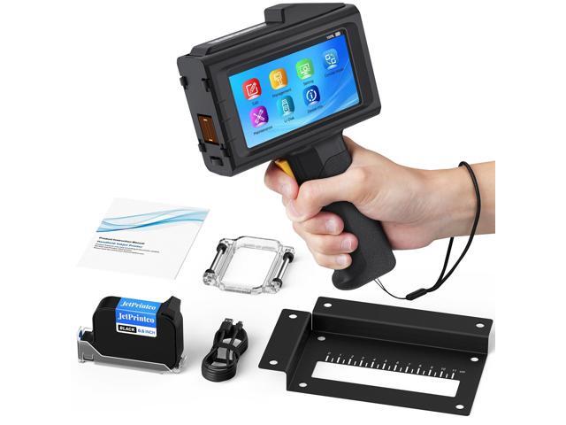 0.5 Inches Print Height Intelligent Handheld Inkjet Printer Lasts 16H Weighs Only 390g for Batch Code Date Lot Number Print on Plastic Carton Wood.
