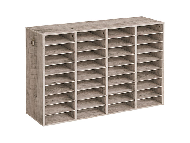 Wooden Literature Organizer, 36-Slot Mail Sorters, Removable Classroom Mailbox, Student Mailboxes for Classroom, Paper Storage Organizer, for Home,...