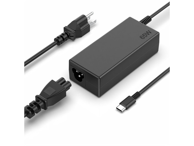 65W USB C Laptop Charger Compatible with Lenovo Dell HP Acer Asus Compatible with MacBook Pro Air, Chromebook, Samsung, All USB-C Laptops & Devices...