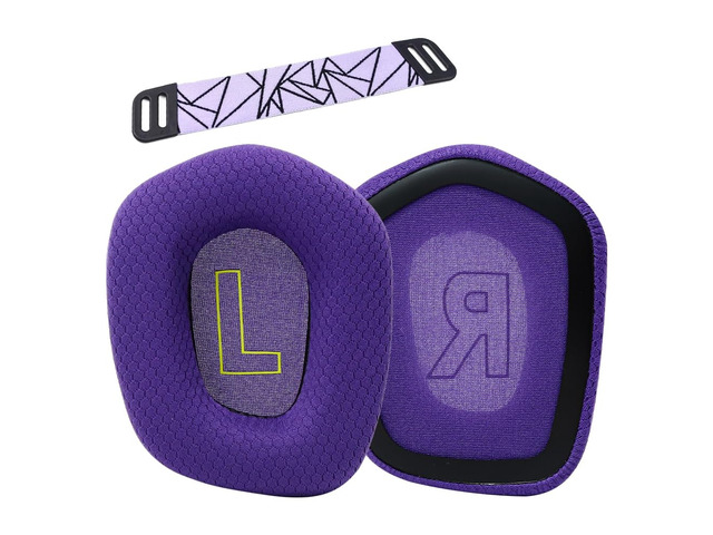 Replacement Earpads for Logitech G733 G535 G335 Lightspeed Wireless Gaming Headset, Ear Pads Cushions Cover with Comfort Noise Isolation Foam (Purple)