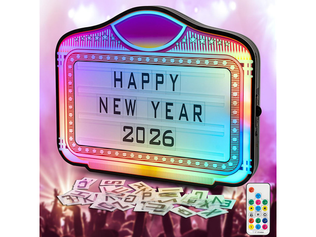 LED Letter Bottle Presenter, VIP Bottle Service Sign, Handheld Light Box with Color Change for Nightclub, Bar, Party, Birthday & Wedding Acrylic...