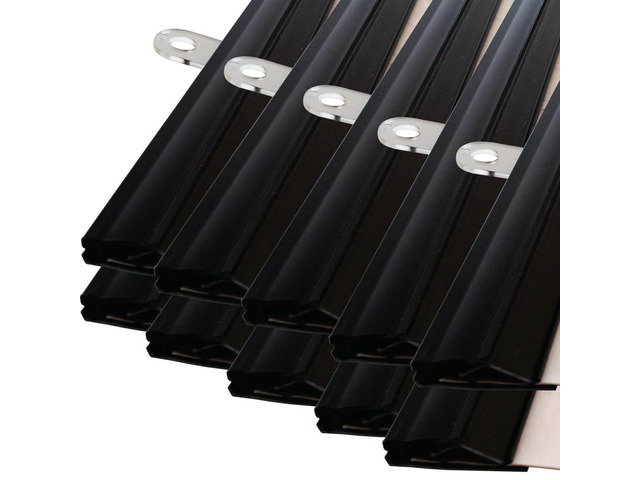 goKelvin 24' Hanging Rails for Posters (Black BULK (10 Sets))