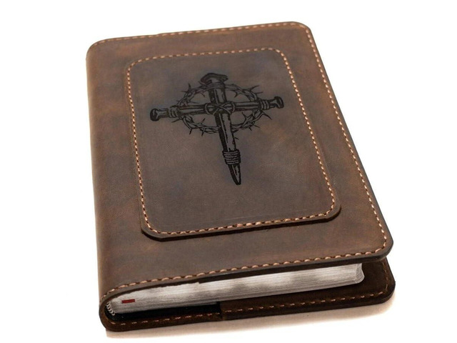Real Leather NIV Large Print Bible. Option to Laser Engraved Name, Personalized Gift for Wedding, Baptism, Graduation or Birthday, Birthday or...