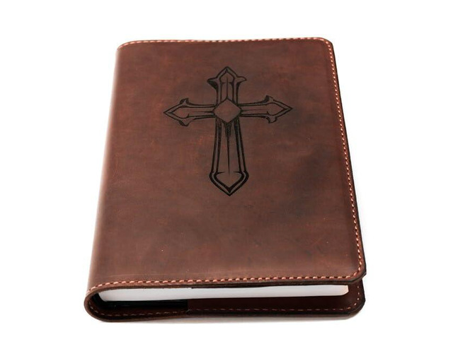 Real Leather NIV Large Print Bible. Option to Laser Engraved Name, Personalized Gift for Wedding, Baptism, Graduation or Birthday, Birthday or...