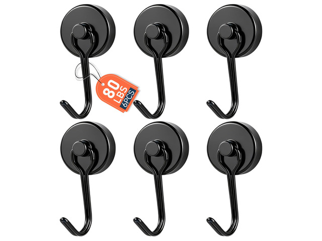 Magnetic Hooks, 80lbs+ Magnet Hook 2026 Cruise Essentials Heavy Duty Strong Magnets Refrigerator Fridge Hanging for Classroom Beach Vacation...