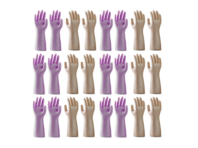 2-12 Pairs Gloves for cleaning bathroom,NO ODOR,Stay On Comfort Fit No Sweat No Stick