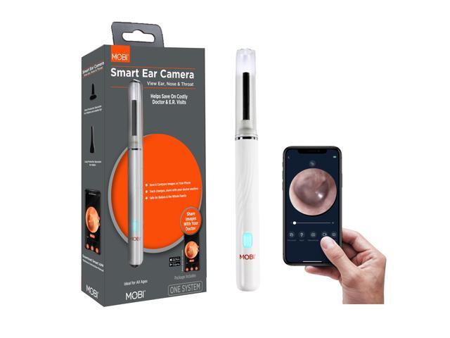 MOBI Smart Ear Camera for Ears, Nose and Throat, 1080P HD, Multi-Axis Gyroscope, App Integration, for Adults and Children