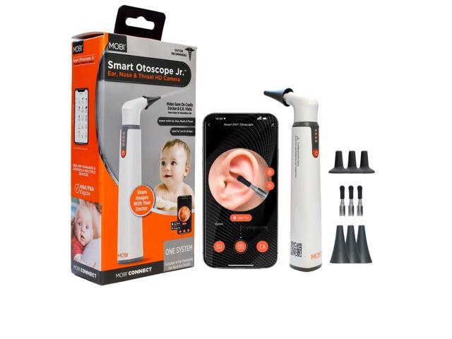 MOBI Connect Smart Otoscope for Ears, Nose and Throat, Suitable for Children and Baby, Multi-Axis Gyroscope, Includes 6 Speculum Tips and 3...