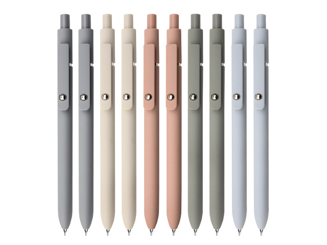 Gel Pens, 10Pcs 0.5mm Black Ink Pens Fine Point Smooth Writing Pens, High-End Series Retractable Pens for Journaling Note Taking, Cute Office...