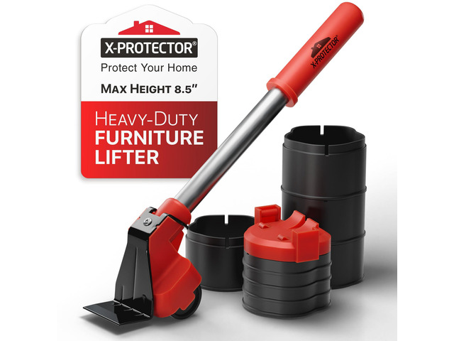 Furniture Lifter Tool - Premium Furniture Jack Lifter Tool Appliance Lifter with 8.5' Adjustable Height to Lift Furniture Easily - Jack to Lift...