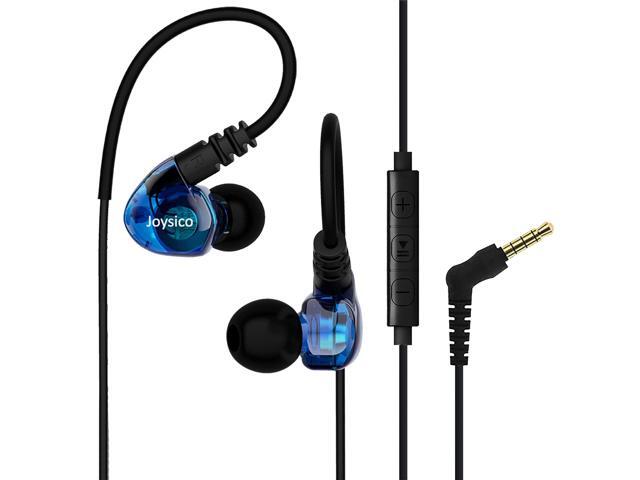 Joysico Wired Over Ear Earbuds Headphones for Kids Women Small Ears Blue