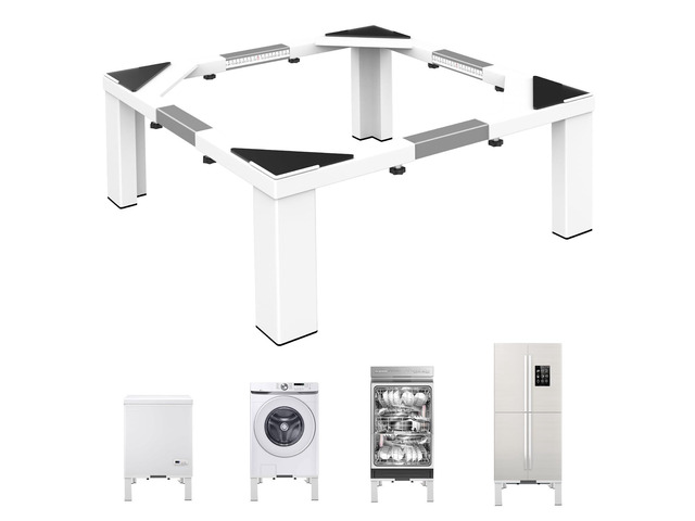 Heavy-Duty All Steel Universal Laundry Pedestal 16' Height, Full size Washing Machine Stand Adjustable Dryer Stand, Suitable for all Washer and...