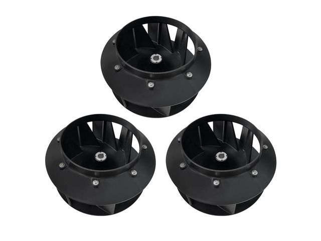 70359801P Blower Fan (3Pcs) Fits for Huebsch Speed Queen and Ipso Dryer Replaces 70123301, 70123301P, 70248601, 70248601P, 70359801, TU20281,...
