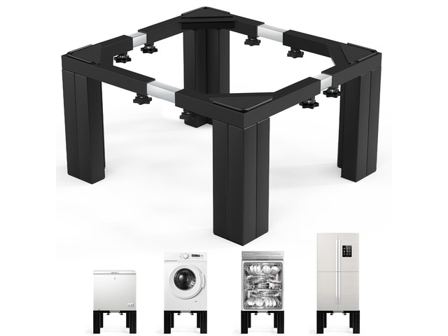 Full Size Laundry Pedestal 12' Height Washer and Dryer Pedestals, Universal Fit 1100lbs Capacity Adjustable Washing Machine Stand, Dryer Base...