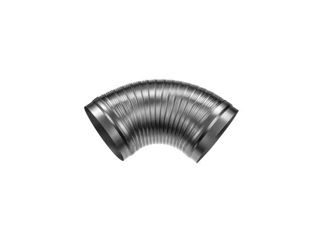 8 Inch Flexible Aluminum Duct - 0.82 to 1.64 ft Length Corrugated Vent Hose with Galvanized Steel End Sleeves for HVAC/Washer & Dryer Exhaust...