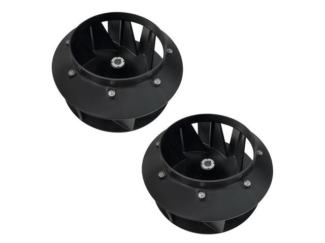 70359801P Blower Fan (2Pcs) Fits for Huebsch Speed Queen and Ipso Dryer Replaces 70123301, 70123301P, 70248601, 70248601P, 70359801, TU20281,...