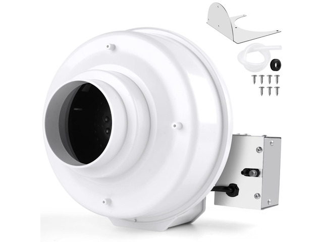 Upgraded DBF 110 Dryer Booster Fan, Dryer Vent Booster Fan 4 Inch 4' Dryer Vent Booster Exhaust Fan, 167 CFM