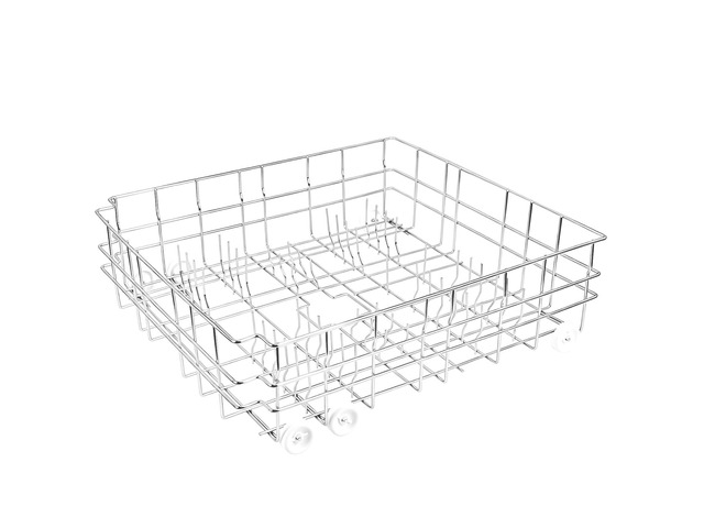Upgrade W10139223 Dishwasher Lower Rack, 304 Stainless Steel with 6 wheels, designed for a 23-inch built-in dishwasher