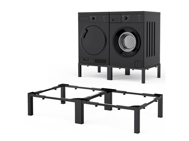 Washer and Dryer Stand Adjustable All-In-One - Heavy Duty Universal Washer and Dryer Stand Fits (40.9-66.14L) x (20.47-33.07W) x (12.6H Inch) - For...