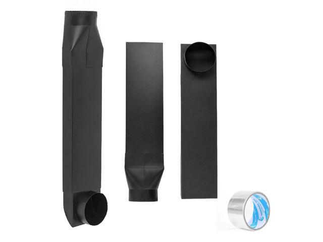 UD48S 4 in stainless steel Dryer Vent Duct 90 Degree Inlet Straight Outlet for Whirlpool Dundas Jafine Lambro Genuine OEM Telescoping Vent Kit 26...
