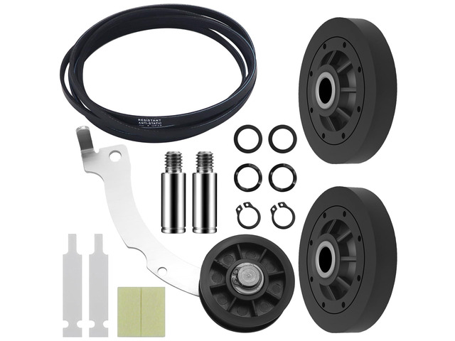 Upgraded RB170002 4-in-1 Dryer Rebuild Kit Compatible with Spe-ed Qu-een 1992 & Newer Dryer - with RB170002 Rollers & D516792 Idler Pulley &...