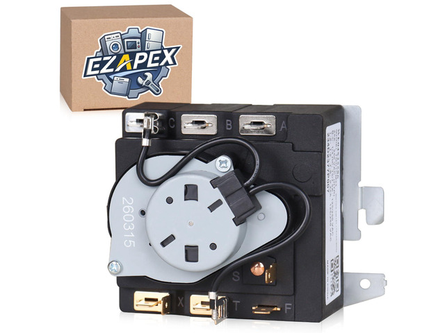 WE04X25586 Dryer Timer Control Compatible with GE Hotpoint Replaces 4467041 AP6032632 PS11763073 EAP11763073 234D2377P007 TMD1CM33