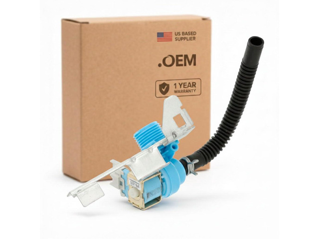 US-Based Supplier - W11434044 Inlet Valve Part - Compatible With Whirlpool Jenn-Air Kenmore KitchenAid Dishwasher - Replaces 4959228 AP6987233...