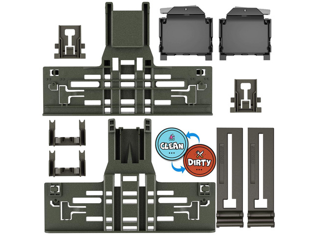 Upgraded WPW10546503 KDPE234GPS0 Dishwasher Top Rack Adjuster & Upgraded Dishwasher Adjuster Housing W10195372 W10195373 For KitchenAid Dishwasher...