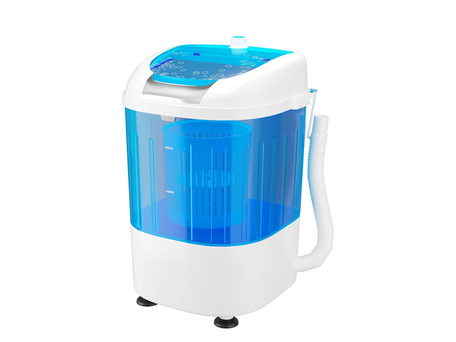 5.5lbs Mini Washing Machine w/Spin Dryer, Portable Clothing Washer Single Tub Washing Machine, Compact Laundry Washer Machine w/Cycle Basket and...